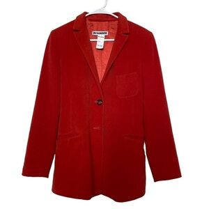 Jil Sander Red/Orange Two Button Blazer Jacket